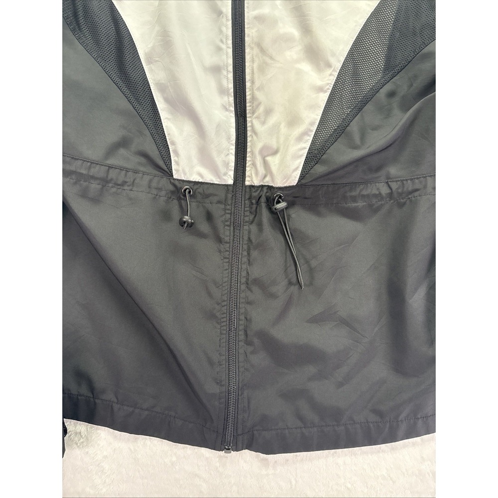 GUESS Women Windbreaker  Size S- Lightweight, Black and White, Full Zip - Picture 4 of 10